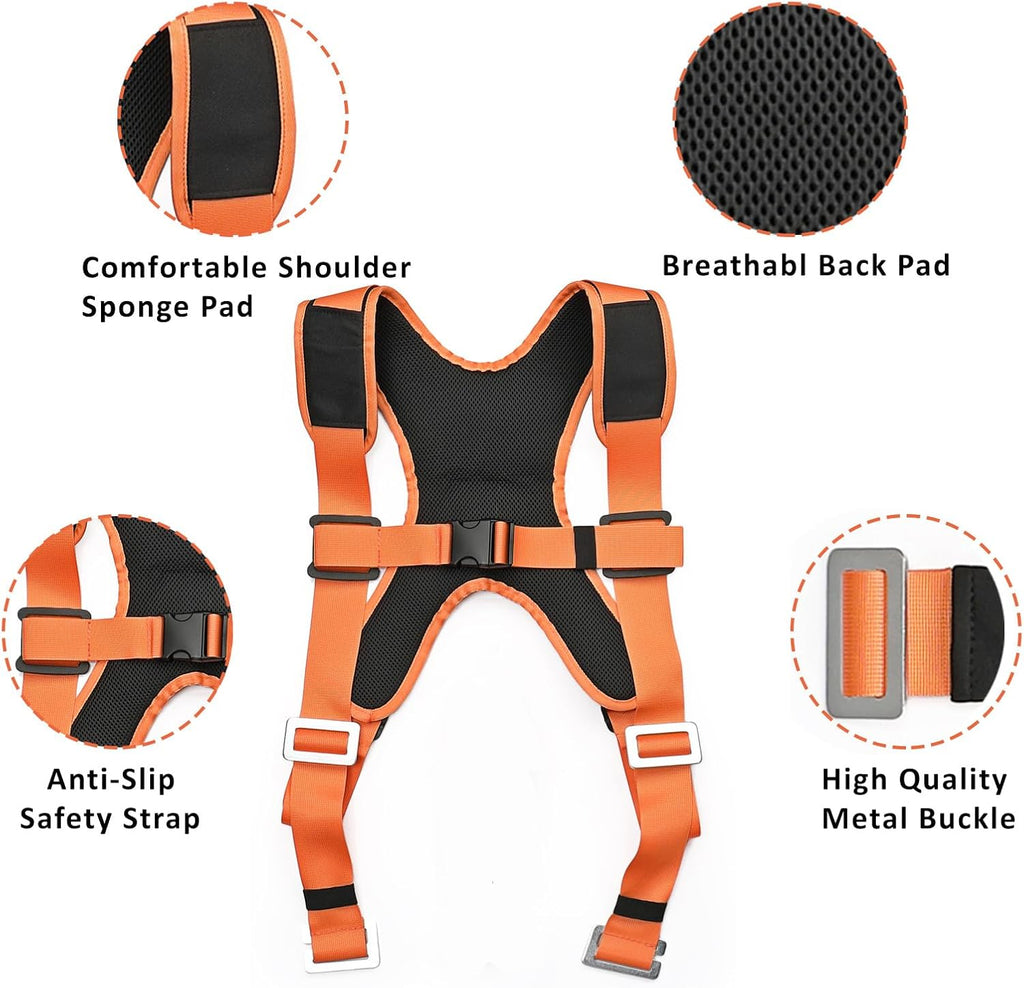 2-Person Shoulder Lifting Straps for Moving Item up to 800 lbs