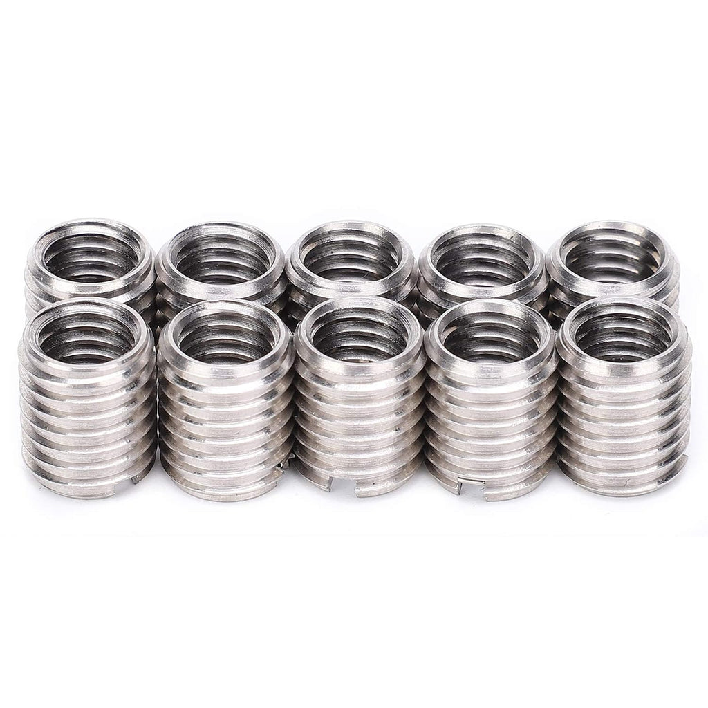 BORDSTRACT 10Pcs Threaded Insert M8x1.25 Female and M10x1.5 Male