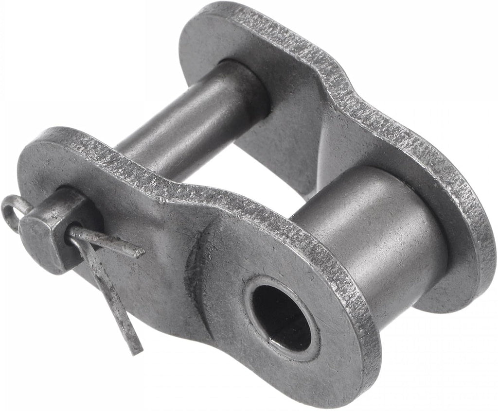 uxcell 6Pcs #80 Chain Offset Half Link Roller, 1" Pitch Carbon Steel, Standard Chain End Connector Split Links for 16A Chain