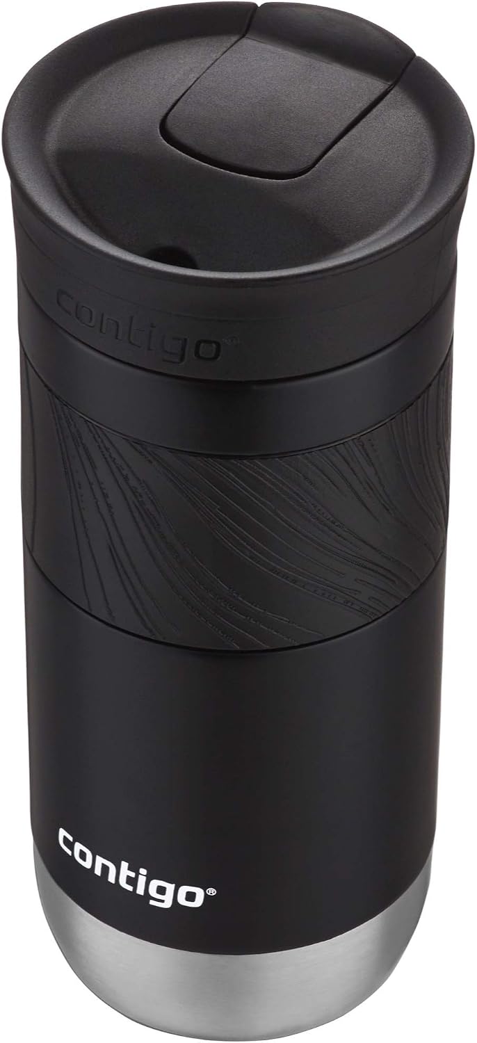 Byron Vacuum-Insulated Stainless Steel Travel Mug with Leak-Proof Lid Reusable Coffee Mug or Water Bottle BPA-Free