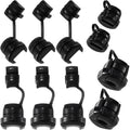 10Pcs Strain Relief Cord Connector, Black 4N-4/6N-4 Wire Buckle