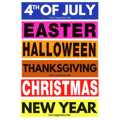 Holiday Color Coded Label Multi Pack (Multi Holiday)