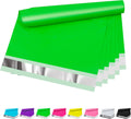 Poly Mailers 6 x 9 Inch, 100 Count, Green 2.4 Mil Self-Seal Bags
