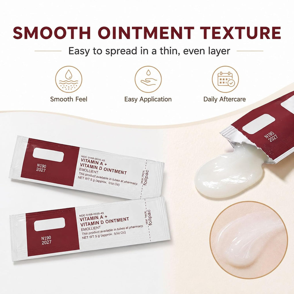 A&D Ointment Tattoo Aftercare Cream, 30 Pcs Tattoo Scar Repair Gel & Tattoo Ointment - Professional Vitamin