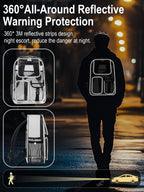 Clear Backpack for School, 17" Heavy Duty Double-Layer Clear Bookbag