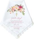 Baptism Gift for Girl, Baby Girl | Christening | Personalized Baptism Handkerchief | Catholic Baptism Gift | Baptism