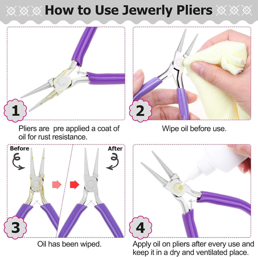 Jewelry Repair Kit with Jewelry Pliers, Jewelry Making Tools, Beading String and Jewelry Making Supplies for Jewelry