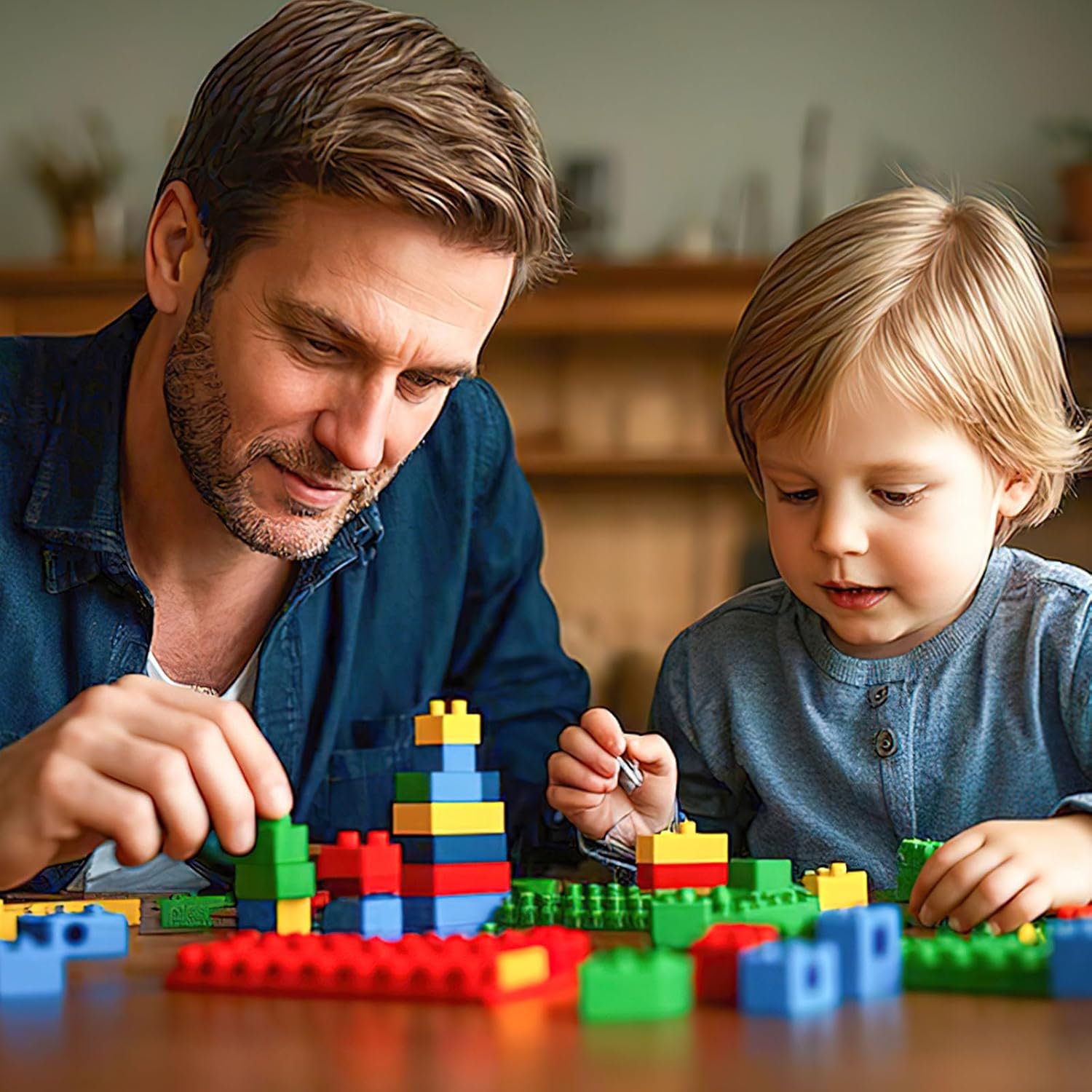 1000 PCS Building Blocks, Building Toys for Kids Classic Construction Toy Set, Creative Compatible with Major Brands
