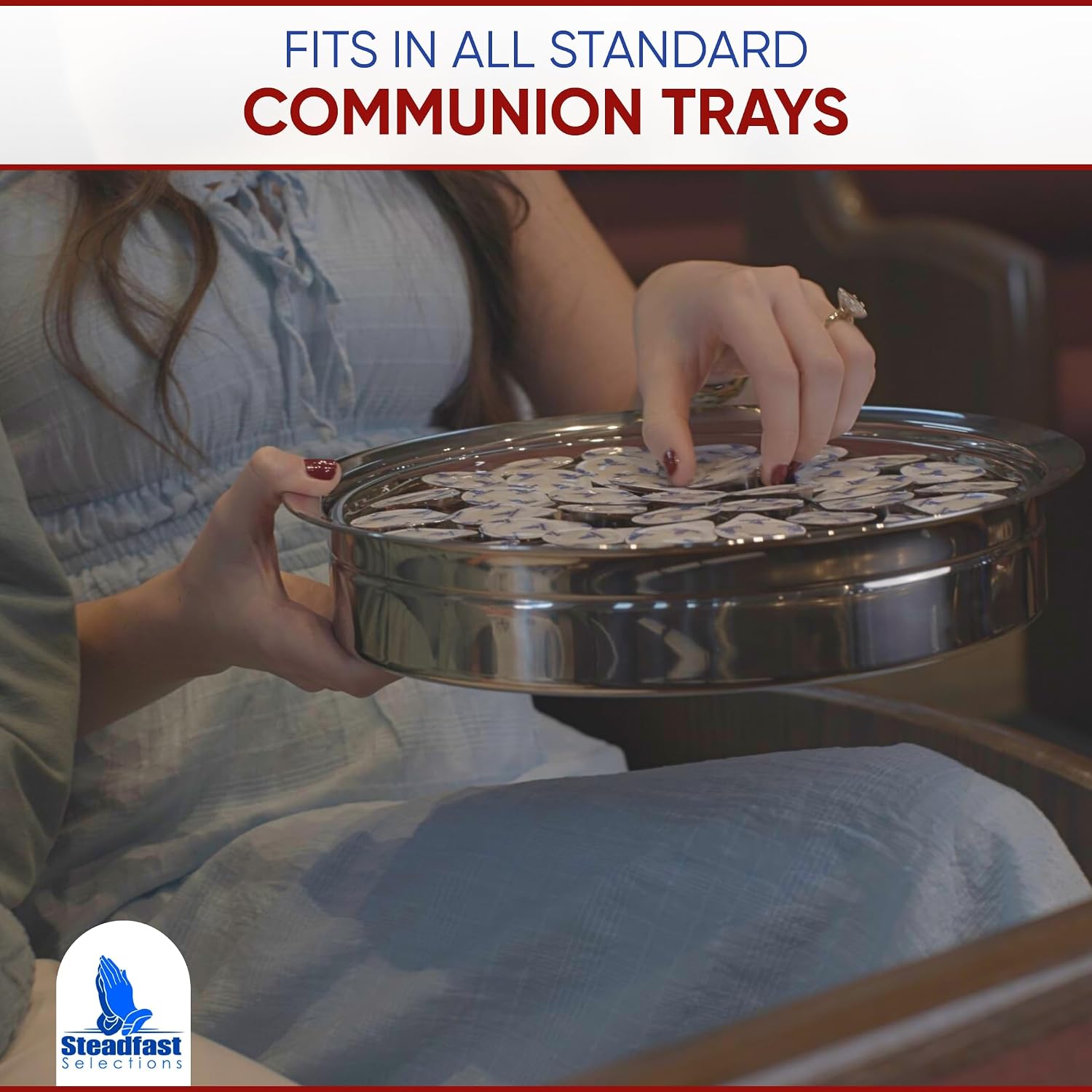 50 CT Pre-filled Communion Cups and Wafer Set, Comunión Cups and Bread, Prefilled Communion Cups and Wafer Set