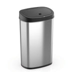 13 Gallons / 50 Liters Automatic Touchless Motion Sensor Rectangular Trash Can for Home and Kitchen with Lid, Slow
