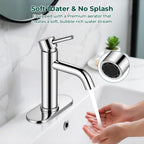 Bathroom Faucet, Single Handle Vanity sink Faucet, Chrome