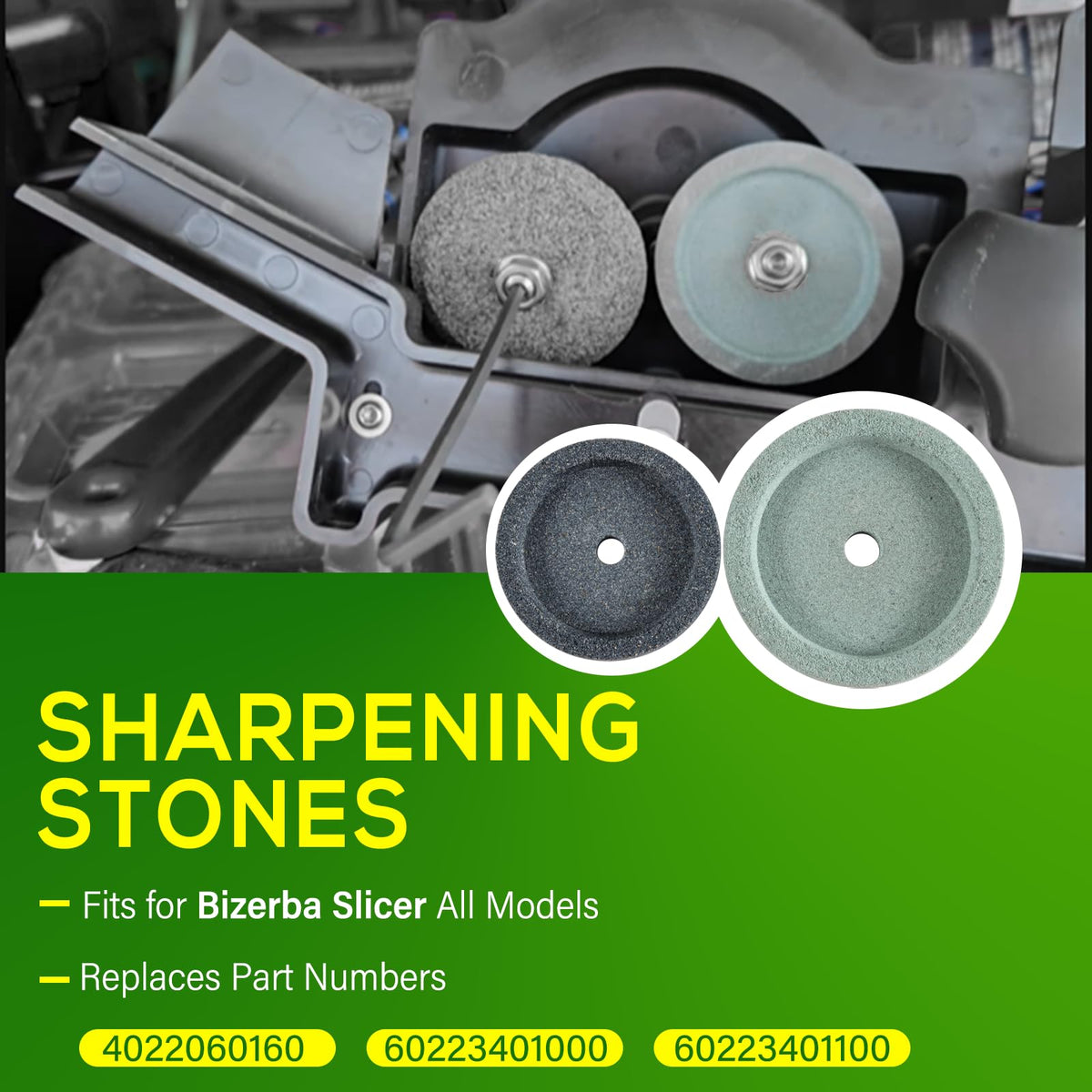 Grinder Sharpening & Honing Stone Set For Bizerba Slicer All Models