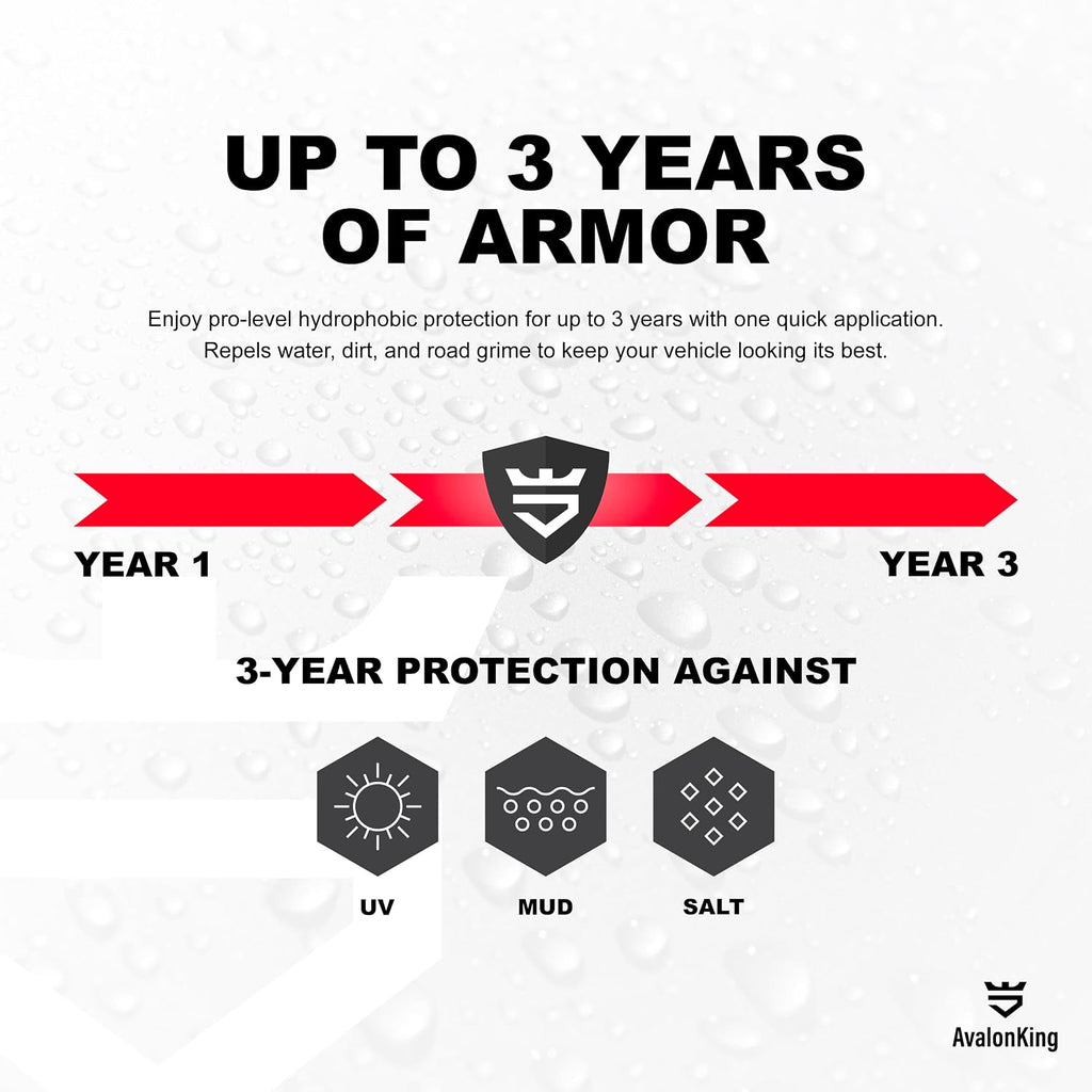 Armor Shield IX MAX DIY Ceramic Coating Kit | Clear Coat for Cars | Car Detailing Kit | Car Care Kit | Ceramic
