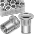1/2-13 Rivet Nut,10Pcs Stainless Steel 304 Threaded Rivnuts Insert