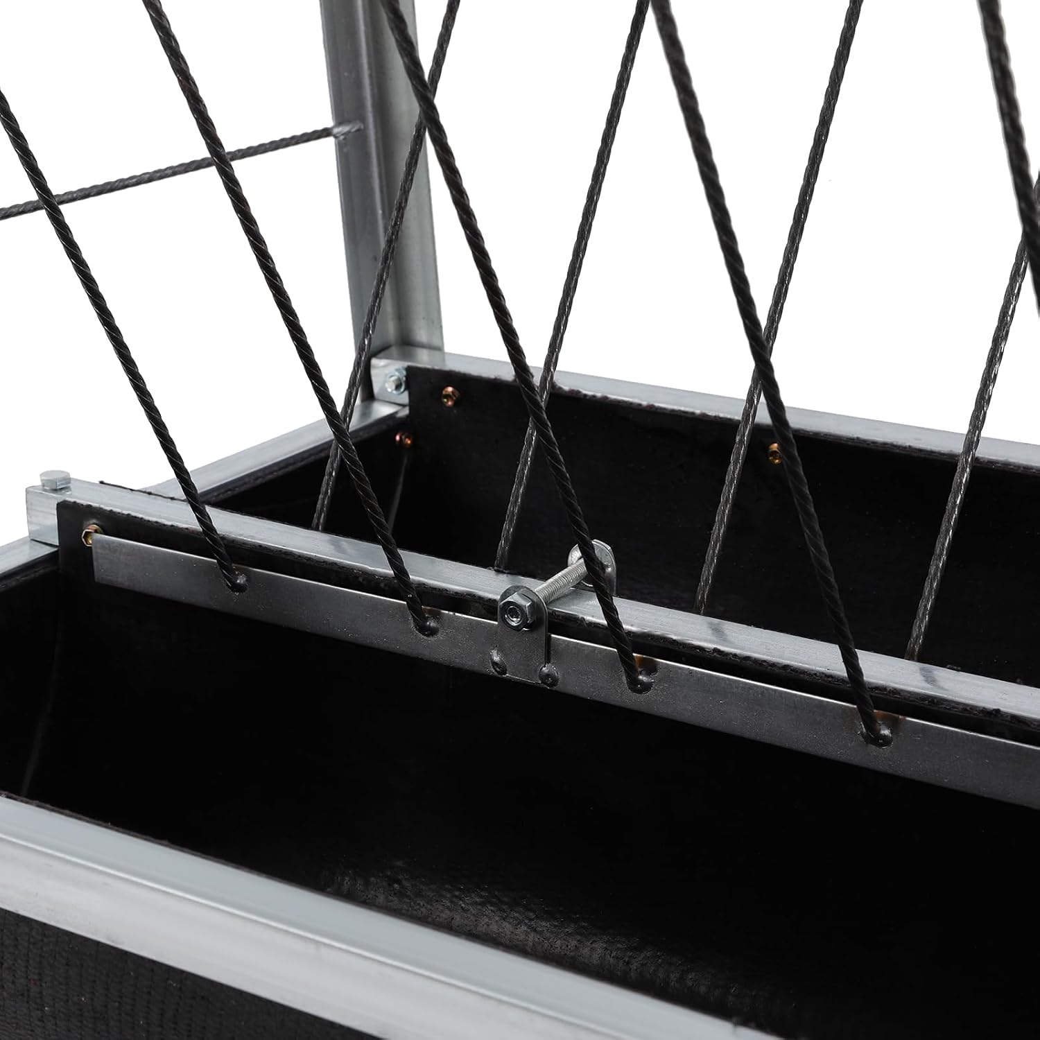 Feed Trough, 2-in-1 Grain & Hay Feeder Livestock Feeding Trough, Rectangular Livestock Feeder Trough Pasture Farm