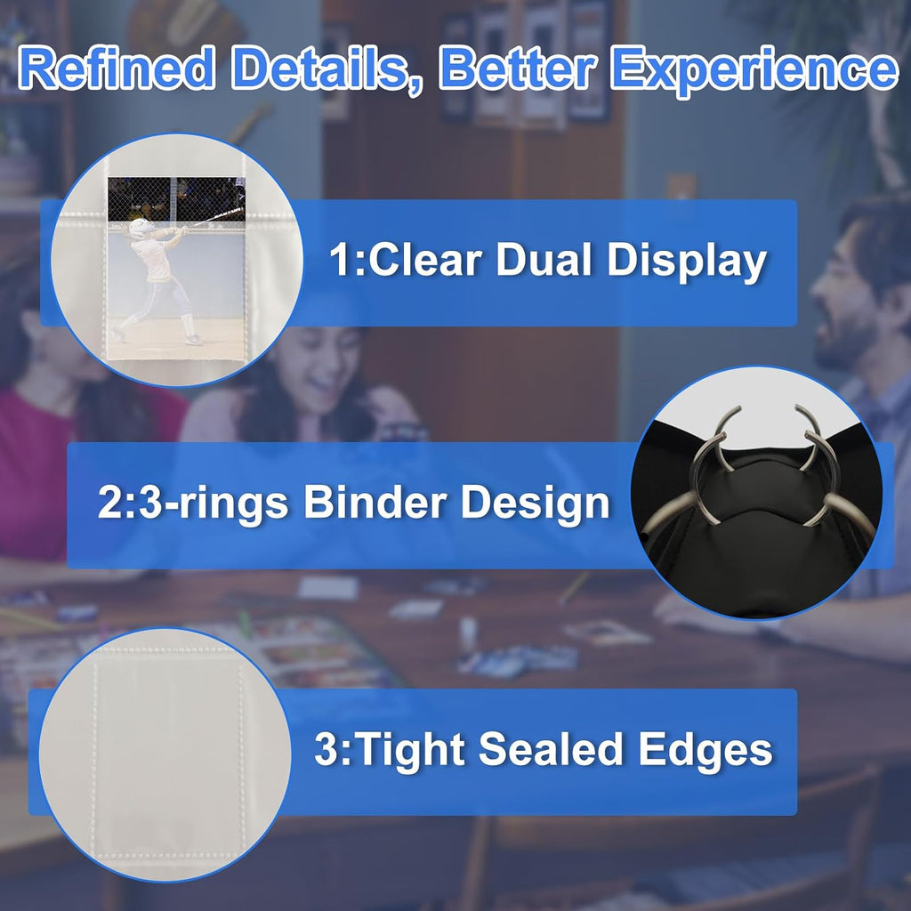 Large 900 Card Binder 9 Pocket Album – Card Binder Pockets for Trading Cards, Photocard, MTG, TCG, Sports Card