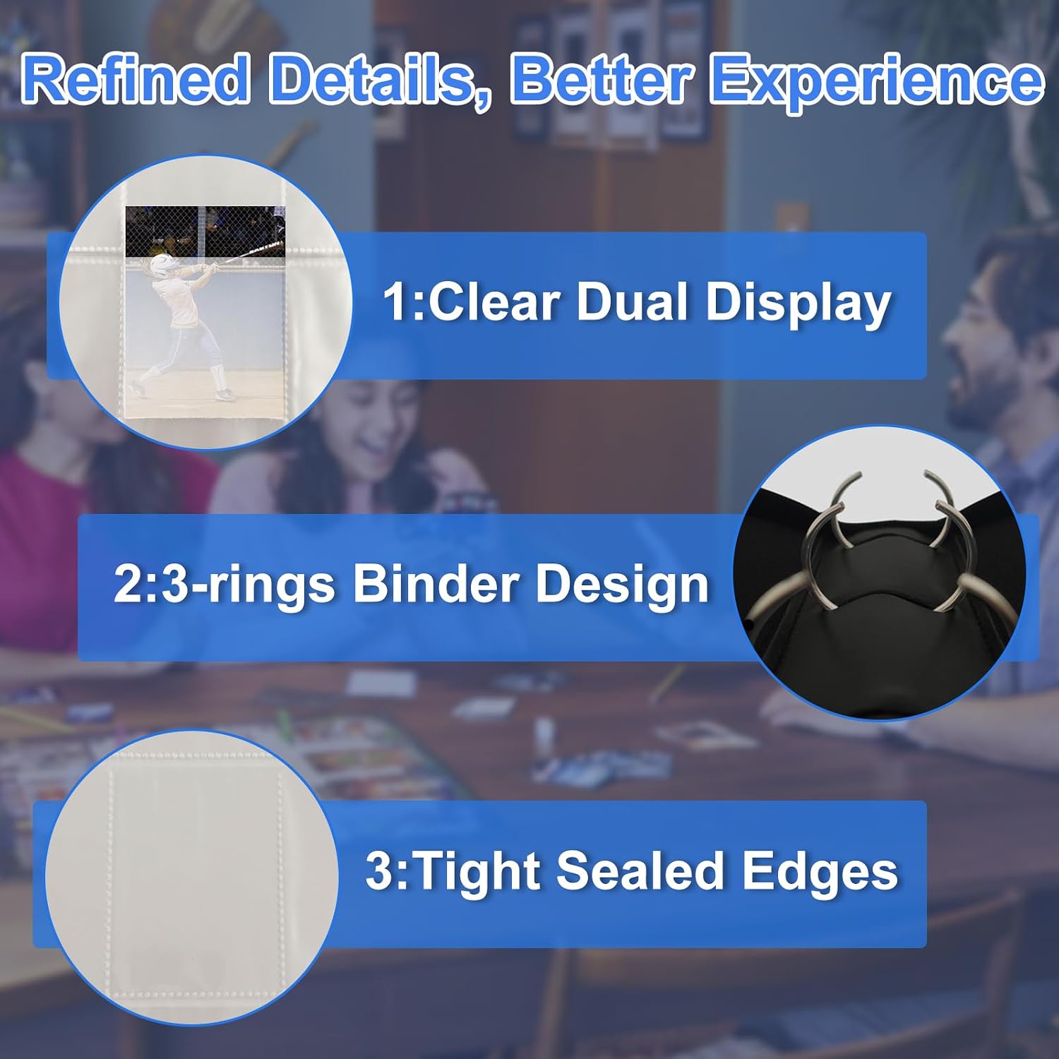 Large 900 Card Binder 9 Pocket Album – Card Binder Pockets for Trading Cards, Photocard, MTG, TCG, Sports Card
