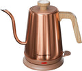 Electric Gooseneck Kettle with Thermometer, 1.0L Pour Over Hot Water Kettle for Coffee and Tea, 1000W, Auto Shutoff