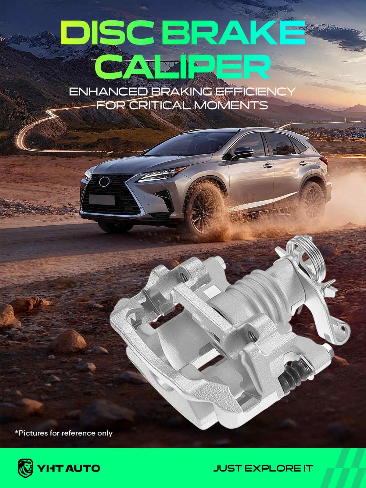 YHTAUTO Rear Driver Side Brake Caliper for Chevy, Pontiac, Saturn