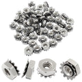 Waziaqoc #6-32 K-Lock Nuts, Stainless Steel Hex Nut, 50Pcs