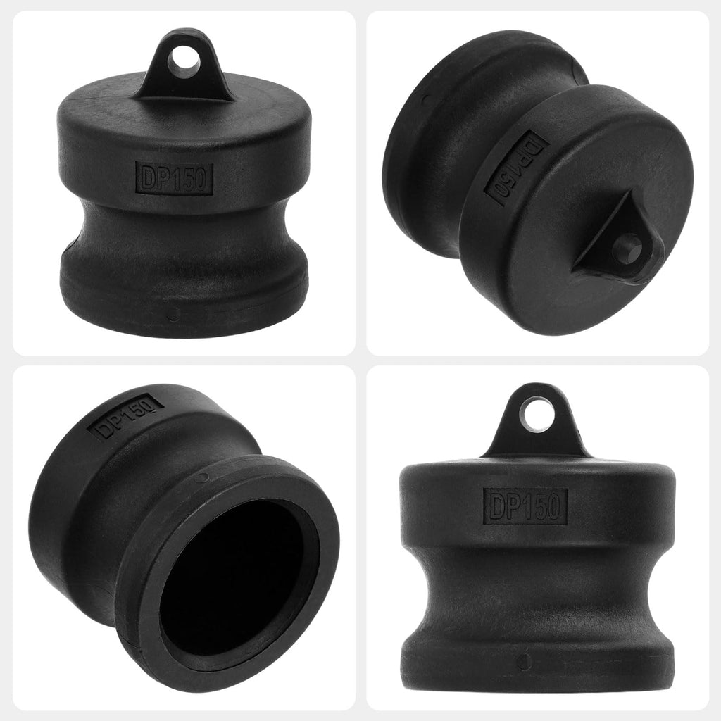 Kozelo 2Pcs Type DP 1-1/2"Poly Dust Plug Cam Lock Hose Fitting