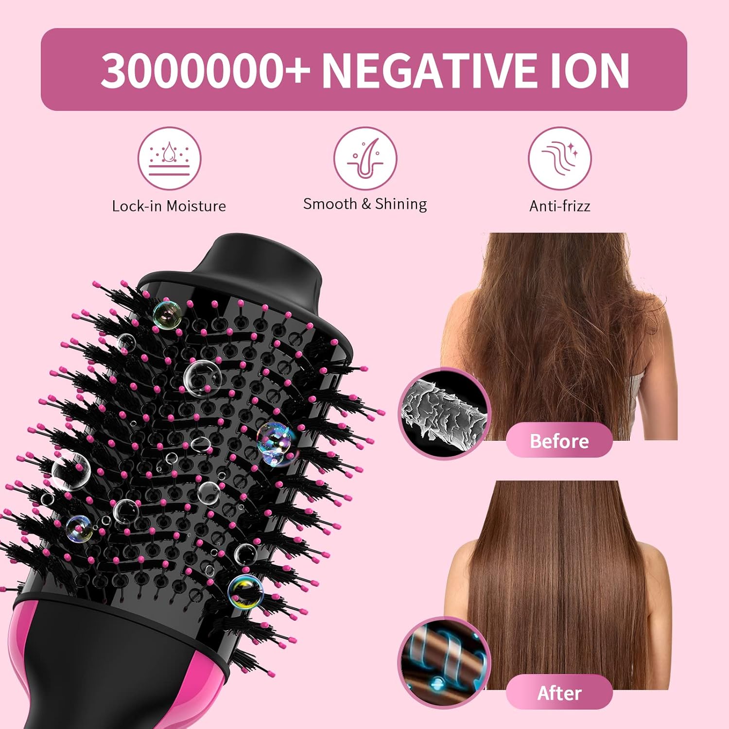 Hair Dryer Brush Blow Dryer Brush in One, Upgraded 4 in 1 Hair Dryer and Styler Volumizer with Negative Ion