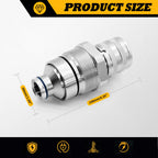 Jecoupoon 48MM Thread Hydraulic Flat Face Quick Coupler Kit 7246802 7246799