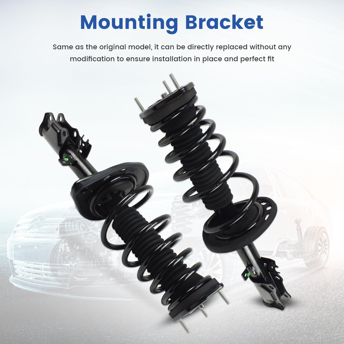 Rear Shock Absorber Complete Struts Assembly Fit for 2007-2011 Toyota Camry 2.4L 3.5L (Exc. SE), 2006-2012 Avalon 3.5L, Replace 172310 172309