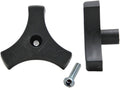 013-513 Window Crank Knob with Screw, 1" / Black