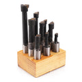 9-Piece 1/2" Boring Bar Set - C6 Carbide Tipped Lathe Tools Kit