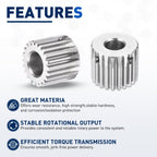 DTGN Spur Gear 1Mod 22 Teeth 12mm Thickness 12mm Bore 2Pcs