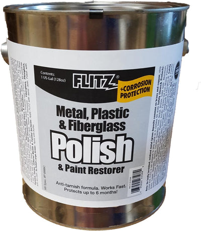 Metal Polish Paste for Chrome, Stainless Steel, & Aluminum (1 Gallon)