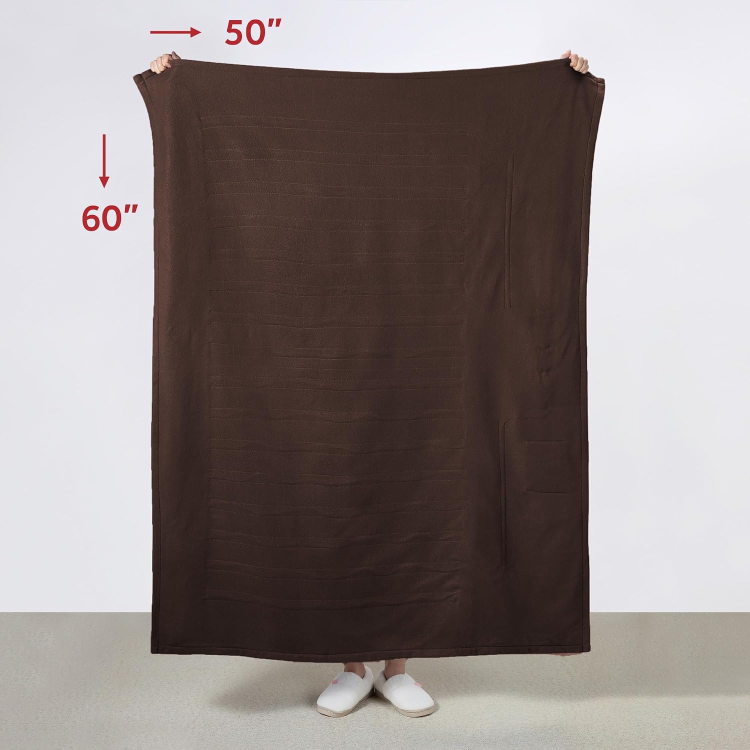 Electric Throw Royal Luxe Microplush Heated Blanket, 4 Heat Settings, 4-Hour Auto Shut-Off, Fast Heating, Warm and