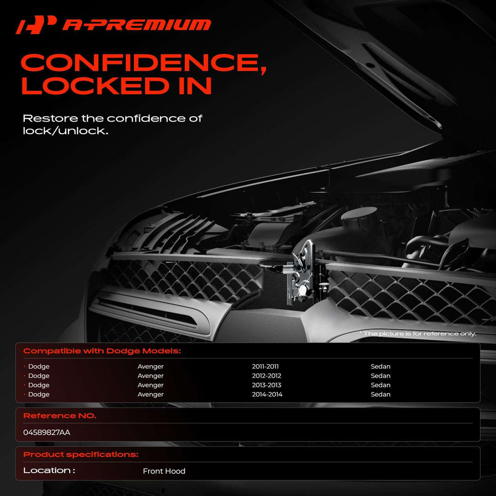 A-Premium Hood Latch Lock Compatible with Dodge