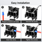 GUETNEU 5Pcs JHY1 DIN Rail Terminal Blocks, 660V 32A, 6mm²