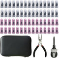 Tire Repair Kit, 60PCS Rubber Tire Repair Plugs, 3-in-1 Ratchet Tool | With Screwdriver, Needle Nose Pliers & EVA