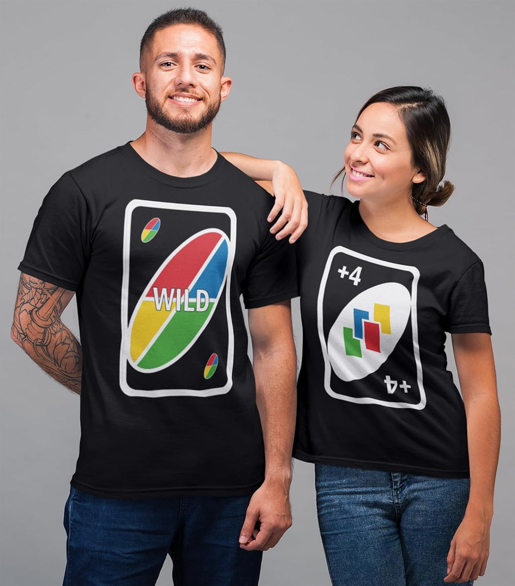 Group Halloween Shirts for Adults Matching Card Game Group Tshirts Family Matching Costume Shirt for Friends Board