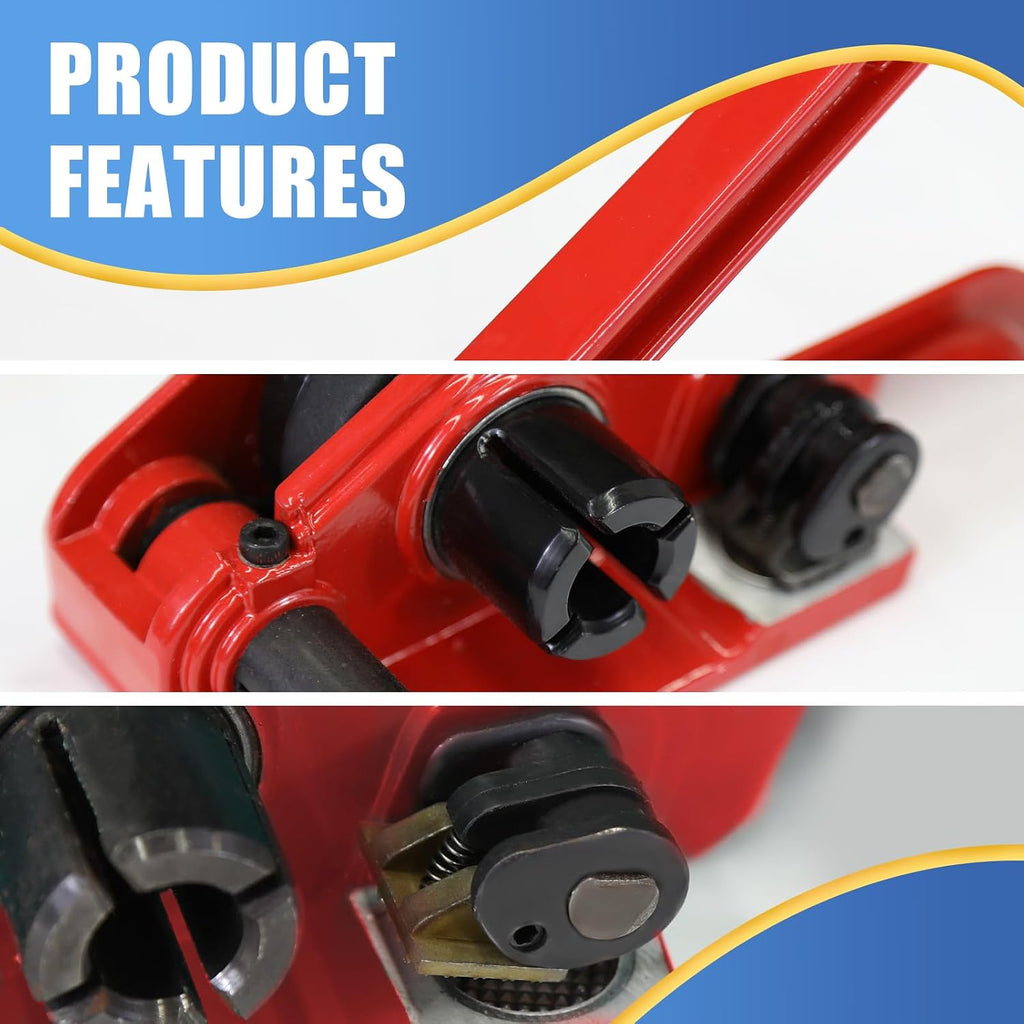 Heavy Duty Banding Strapping Tensioner & Cutter for 1/2"-3/4" Width Polyester Polyproplyn Poly Plastic Strap Manual