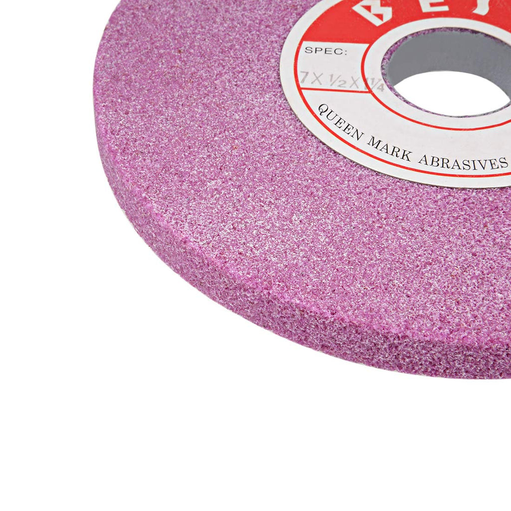 uxcell 7-Inch Bench Grinding Wheels Pink Aluminum Oxide PA 46 Grit for Surface Grinding