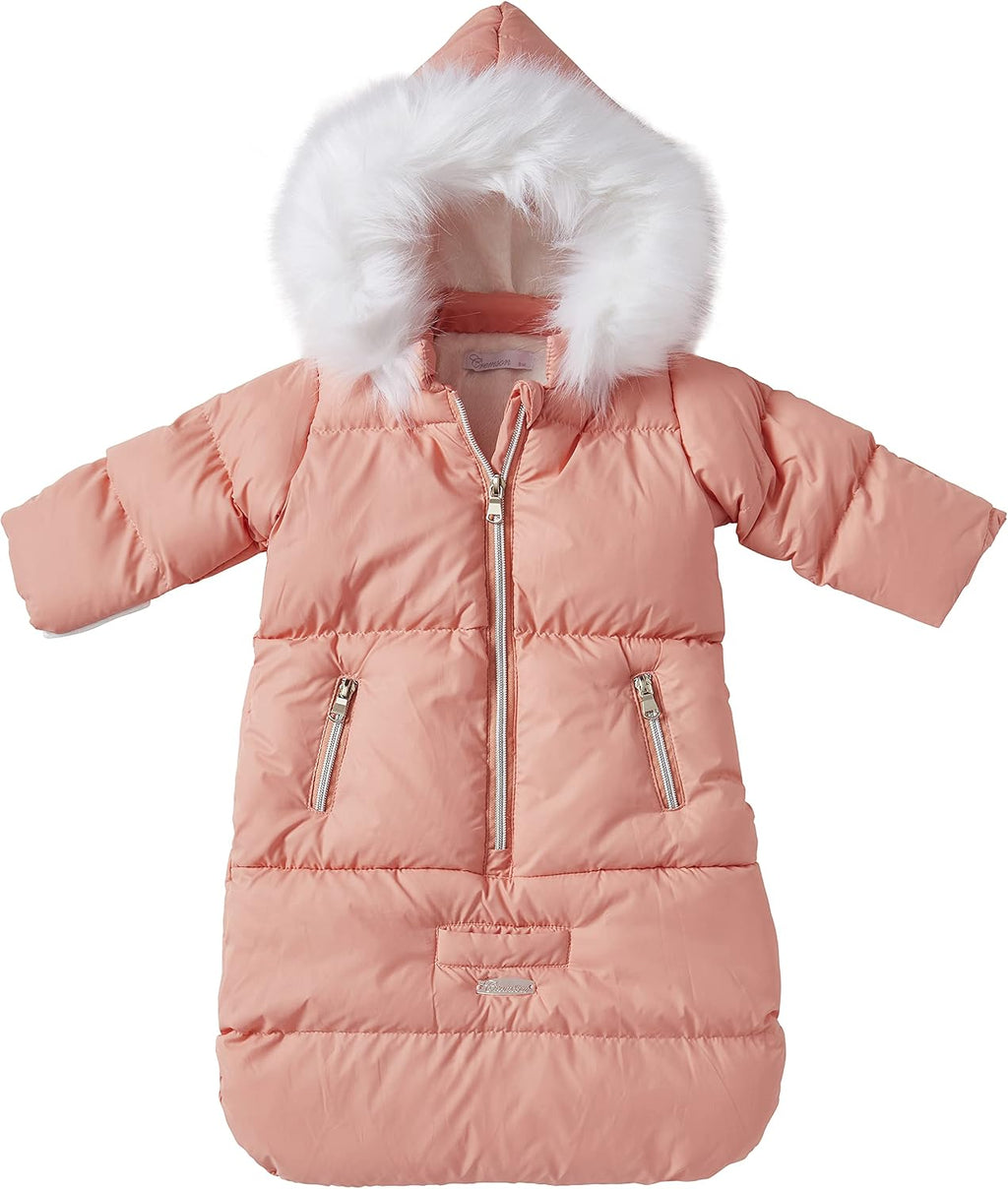Girls Boys Newborn Infant Baby Puffer Carbag Pram Bag Snowsuit Bunting