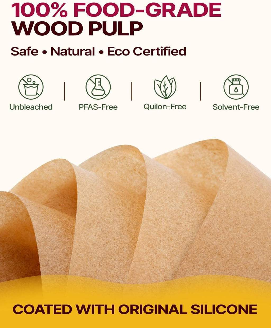 200Pcs 12x16 In Unbleached Parchment Paper for Baking, Precut Parchment Paper Sheets, Heavy Duty Flat Baking Paper