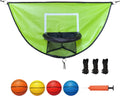 Trampoline Basketball Hoop, with Pump and 4 Mini Balls, Easy to Install, Universal Trampoline Accessories