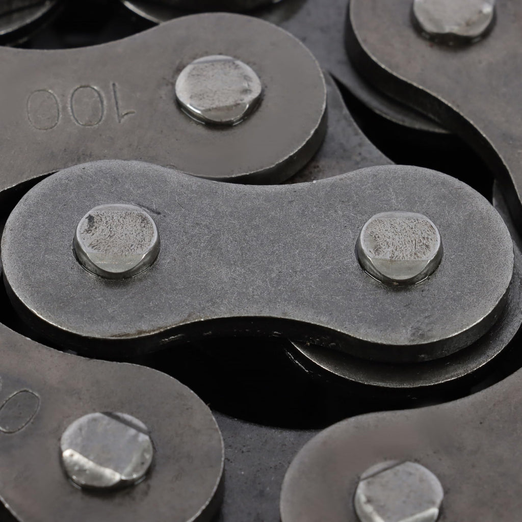 kimllier 100 Roller Chain 10 Feet, Carbon Steel, with 2 Connecting Links