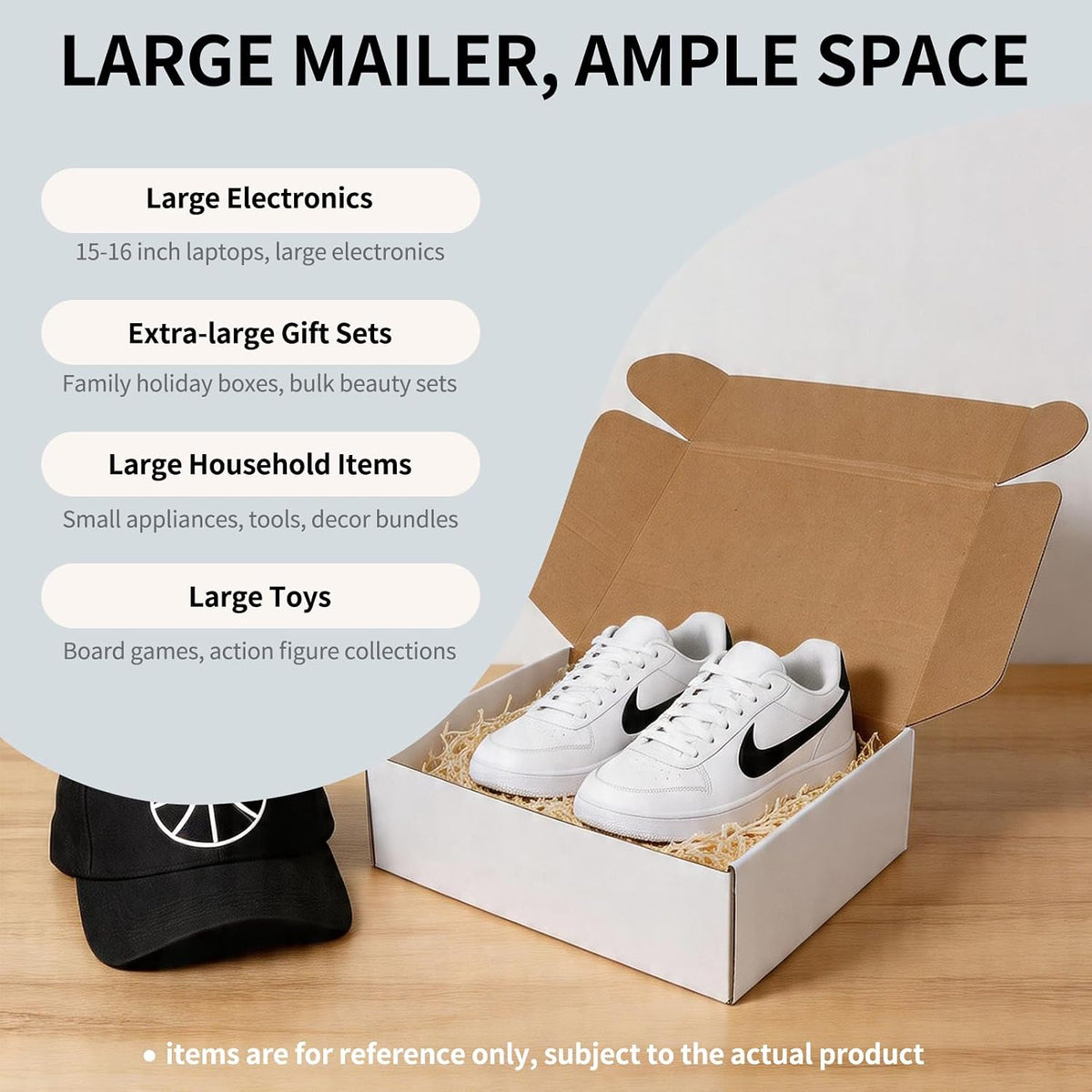 13" x 10" x 4" White Corrugated Cardboard Shipping Boxes Set of 5