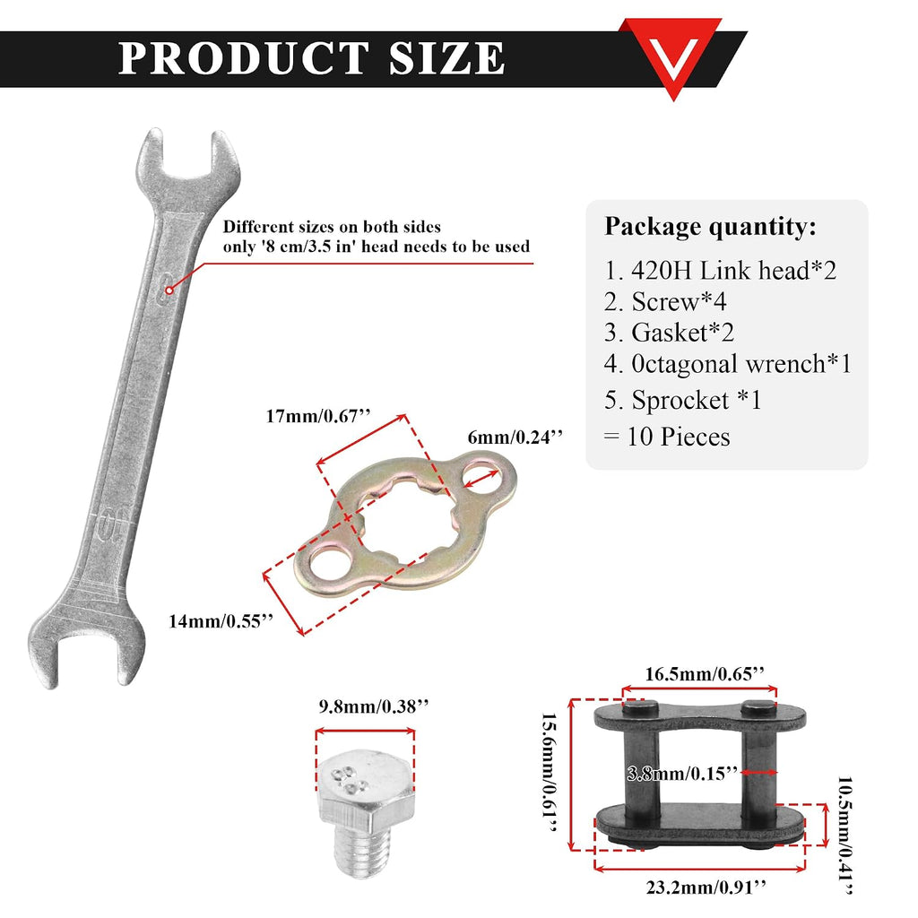 PRO BAT 420 12T 17mm/0.66" Front Engine Sprocket 125cc 140cc 150cc 160cc