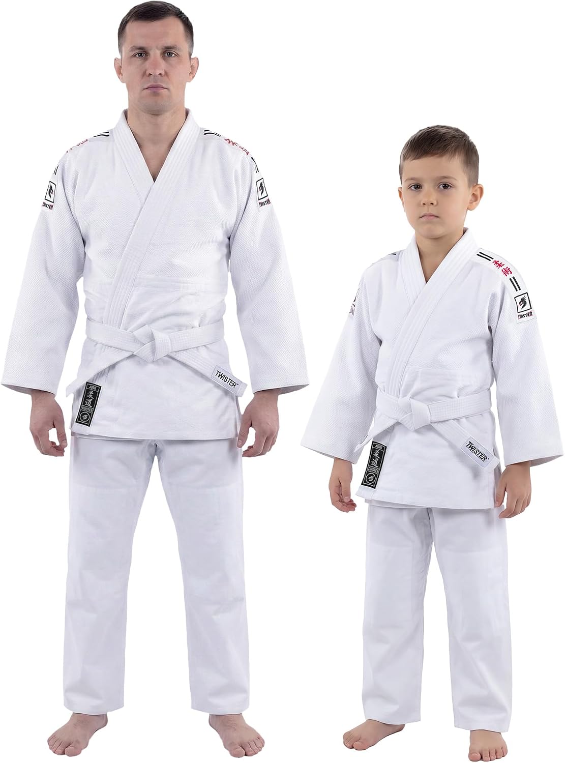 Judo Gi for Adults & Kids | Cotton Grain Weave Uniform with Free Belt | Reinforced Training & Competition