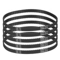 uxcell 5pcs 160XL 037 Timing Belt 80 Teeth Rubber Geared Cogged Belt, 0.37" Width, 0.20" Pitch Mechanical Replacement Belts