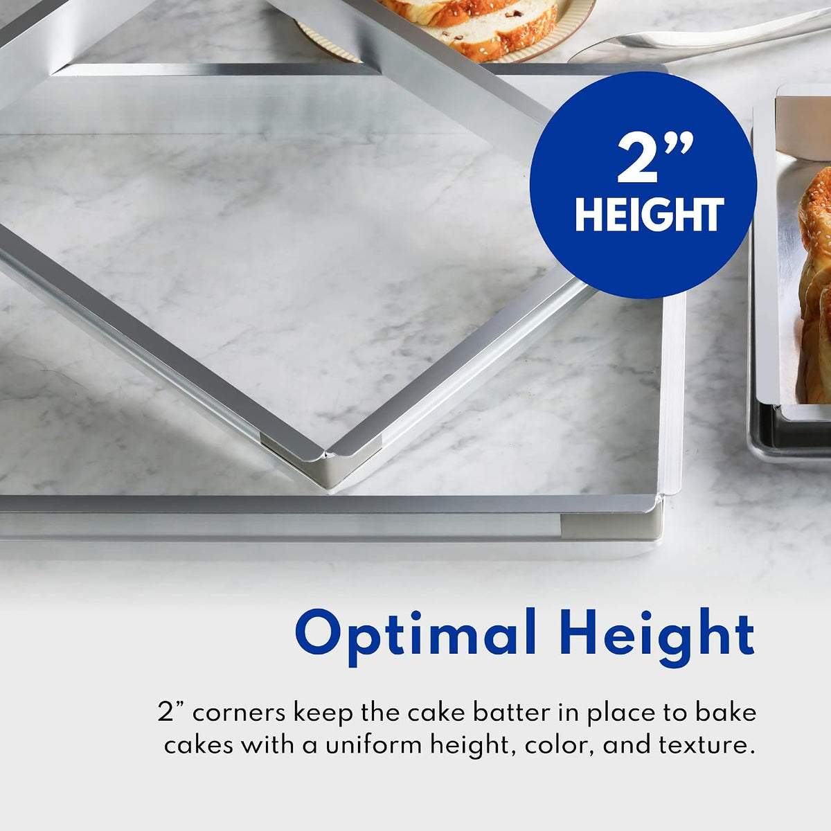 Aluminum Sheet Bun Pan Extender, 9 x 13 inch