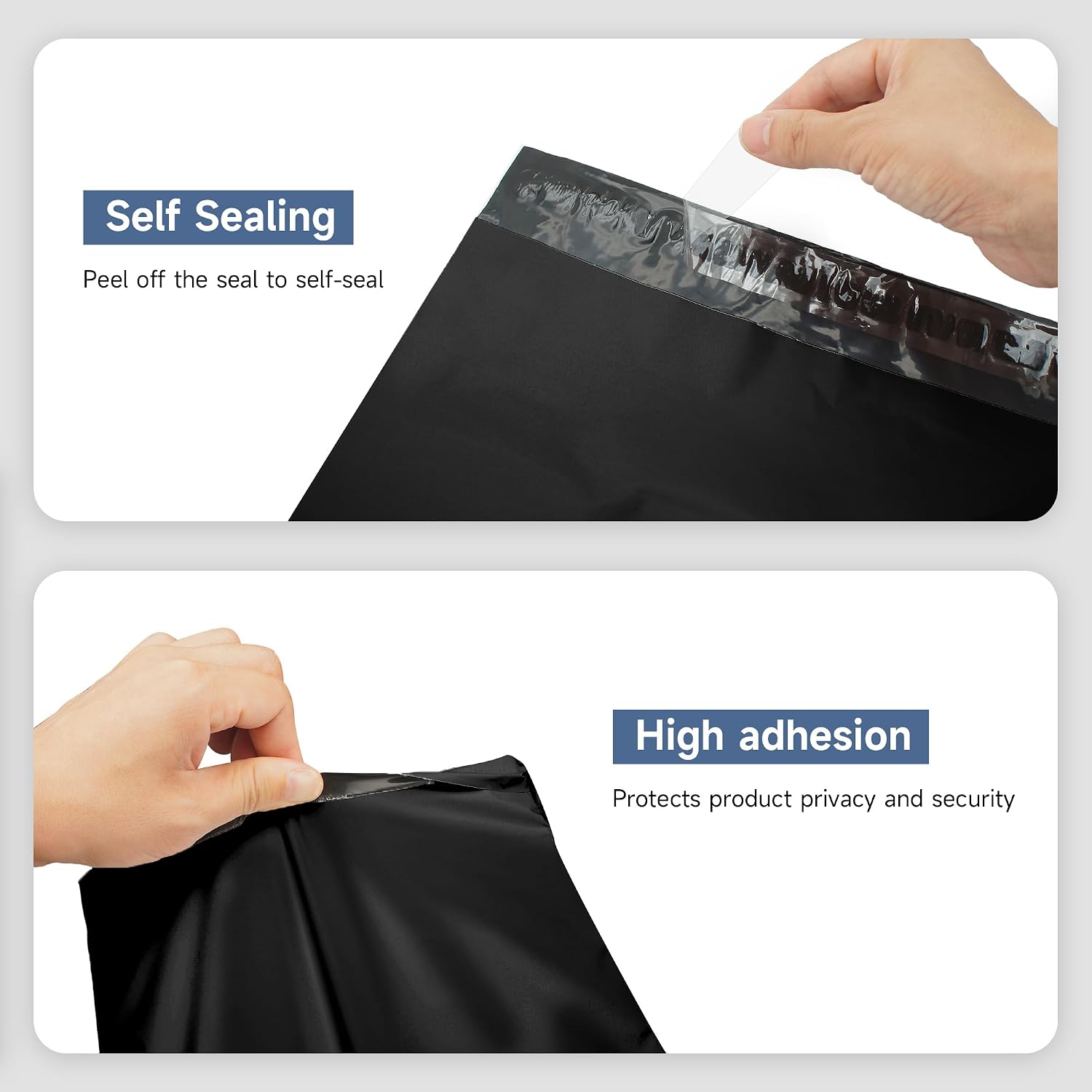 Black Poly Mailers 12x15.5 in, Shipping Bags, 100 Pcs | Shipping bags for clothes and mailing bags for packing