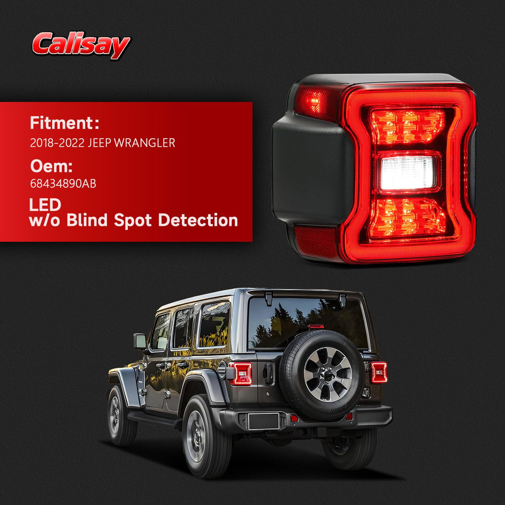 LED Tail Lights Fit for 2018-2025 Jeep Wrangler